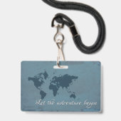 冒険が始まるようにして下さい バッジ (正面（ネックストラップ付）)