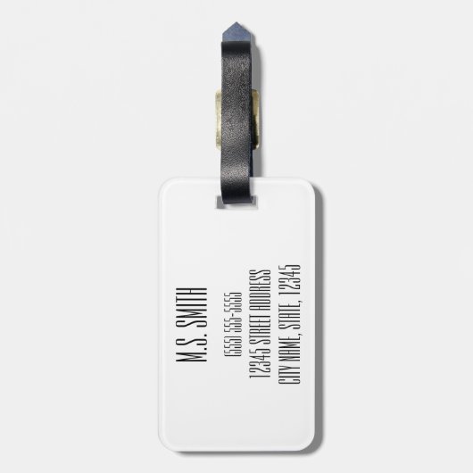 冒険が始まるようにして下さい ラゲッジタグ (裏面縦)