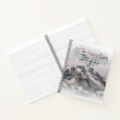 冒険が始まるように水の色カスタム文字 ノートブック (内部)