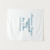 冒険が始まるエンゲージパーティー名です タペストリー (正面(横))