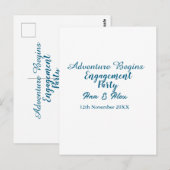 冒険が始まるエンゲージパーティー名前だ ポストカード (正面/裏面)