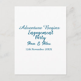 冒険が始まるエンゲージメントパーティーの名前だ ポストカード