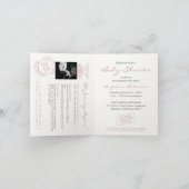 冒険が始まるパスポート旅行テーマベビーシャワー 招待状 (内部)