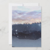 冒険が始まるフォレストテーマ退職パーティー請求書 招待状 (裏面)