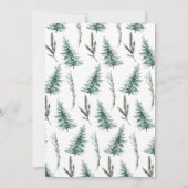 冒険が始まるベアワイルドネス赤ちゃんシャワー 招待状 (裏面)