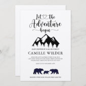 冒険が始まるベビークラフト赤ちゃんシャワー(メール) 招待状 (正面/裏面)