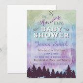 冒険が始まるベビーシャワー招待状 招待状 (正面/裏面)