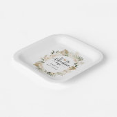 冒険が始まるボホ赤ちゃんシャワー ペーパープレート (傾斜あり)