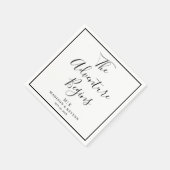 冒険が始まるミニマル | ナプキ結婚ンス スタンダードカクテルナプキン (角)