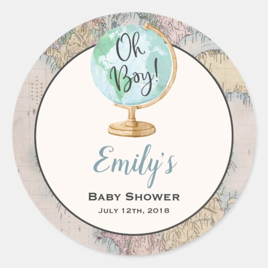 冒険が始まるメッセージカードシール ラウンドシール (正面)