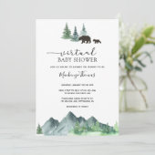 冒険が始まる仮想ベビーシャワー 招待状 (スタンド正面)