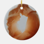 冒険が始まる初めてのクリスマス写真 セラミックオーナメント (裏面)