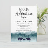 冒険が始まる山々が赤ちゃんシャワーを浴びる 招待状 (スタンド正面)