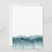 冒険が始まる山々が赤ちゃんシャワーを浴びる 招待状 (裏面)