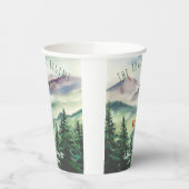 冒険が始まる山の水の色スタグドゥ 紙コップ (左)