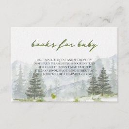 冒険が始まる山林の本ベビー エンクロージャーカード