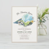 冒険が始まる山脈カップルのシャワー 招待状 (スタンド正面)