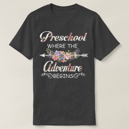 冒険が始まる幼稚園 Tシャツ (デザイン正面)