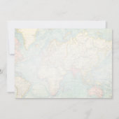 冒険が始まる旅行カップル赤ちゃんシャワー 招待状 (裏面)