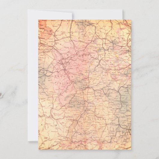 冒険が始まる旅行ピンクの仮想ベビーシャワー 招待状 (裏面)