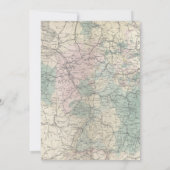 冒険が始まる旅行マップ赤ちゃんシャワー 招待状 (裏面)