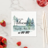 冒険が始まる水の色がベビーシャワー スタンダードカクテルナプキン (インサイチュ)