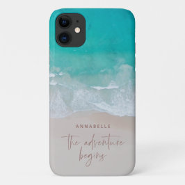 冒険が始まる熱帯砂ビーチ海 iPhone 11 ケース