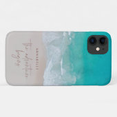 冒険が始まる熱帯砂ビーチ海 Case-Mate iPhoneケース (裏面(横))