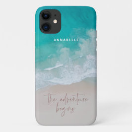 冒険が始まる熱帯砂ビーチ海 iPhone 11 ケース