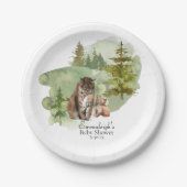 冒険が始まる素朴リンクス ペーパープレート (正面)