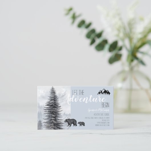 冒険が始まる素朴森の冒険ガイド 名刺 (スタンド正面)