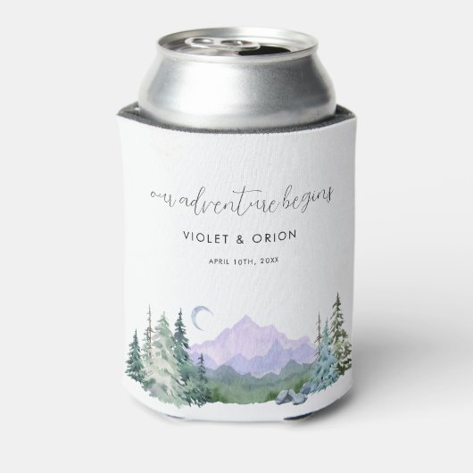 冒険が始まる結婚式の引き出物 缶クーラー (缶裏面)