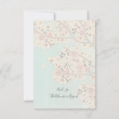 冒険が始まる花の木のブライダルシャワー 招待状 (裏面)