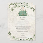 冒険が始まる荷物緑の地図シャワーメニュー プログラム (正面/裏面)