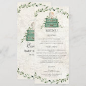 冒険が始まる荷物緑の地図シャワーメニュー プログラム (正面/裏面)