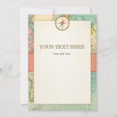 冒険が始まる赤ちゃんシャワーカードテーブルの看板 招待状 (正面)