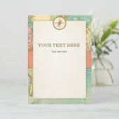 冒険が始まる赤ちゃんシャワーカードテーブルの看板 招待状 (スタンド正面)