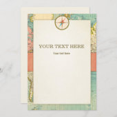 冒険が始まる赤ちゃんシャワーカードテーブルの看板 招待状 (正面/裏面)