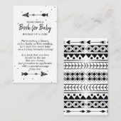 冒険が始まる部族の矢の本ベビー エンクロージャーカード (正面/裏面)