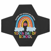 冒険が始まる100日頭が切れる サッカーボール (フラット)