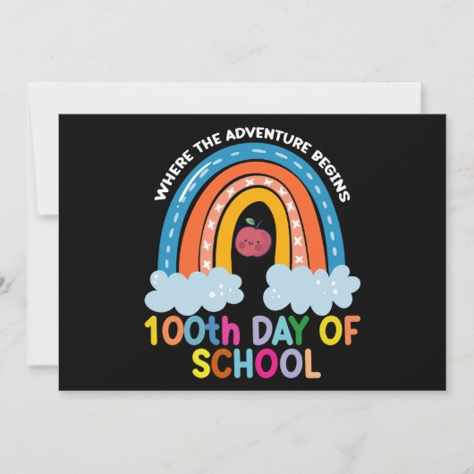 冒険が始まる100日頭が切れる 招待状 (正面)