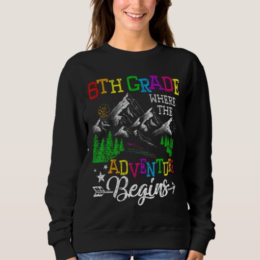 冒険が始まる6年生S スウェットシャツ (正面)