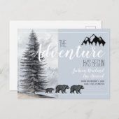 冒険が始まる、ウッドランドが誕生のお知らせ 案内ポストカード (正面/裏面)