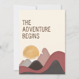 冒険が始まる |ランドスケープ結婚山 招待状