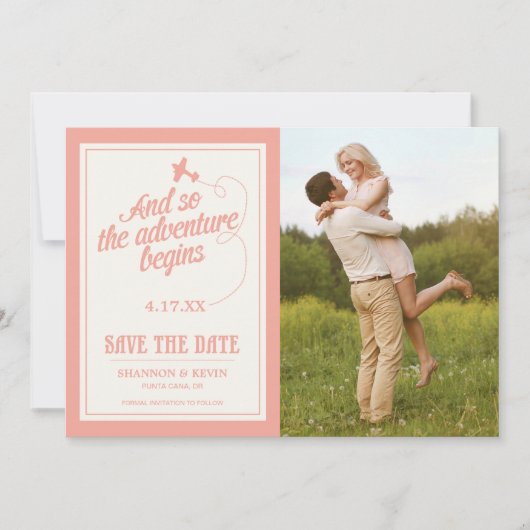 冒険が始まる | 宛先 – 日付の保存 セーブザデート (正面)