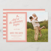 冒険が始まる | 宛先 – 日付の保存 セーブザデート (正面/裏面)