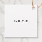 冒険が始まる、結婚の歓迎ラベル、クラフト フェイバータグ (裏面)