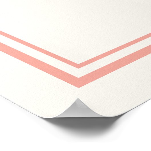 冒険が始まる |行き先の結婚式 – ピンク ポスター (角)