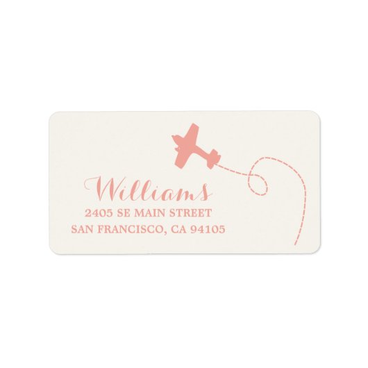 冒険が始まる |行き先の結婚式 – ピンク ラベル (正面)