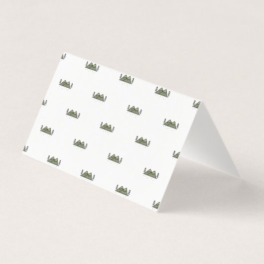 冒険が始まる | 赤ちゃんシャワーありがとう 名刺 (裏面)